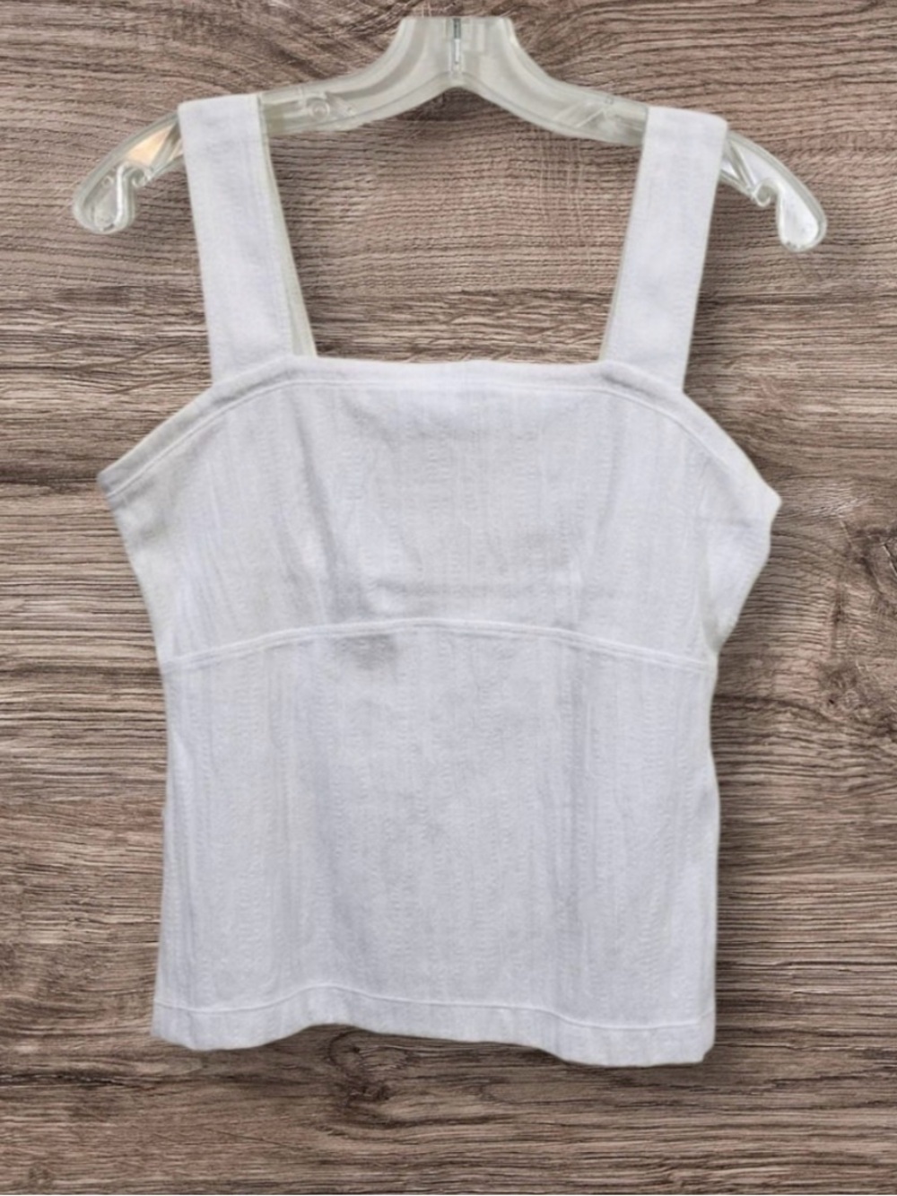 Maeve White Broad Strap Tank Top